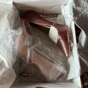 NWT ALDO Stessy pink sequin heels